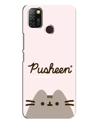 Чехол для Infinix Hot 10 Lite с картинкой «Pusheen логотип»