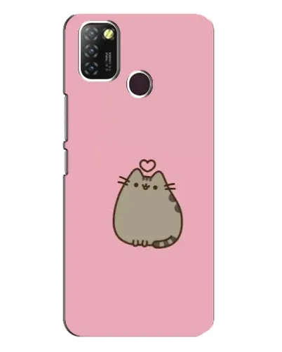 Чехол для Infinix Hot 10 Lite с картинкой «Pusheen сердце»