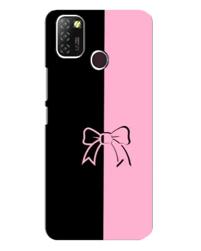 Чехол для Infinix Hot 10 Lite с картинкой «Половинки банта»