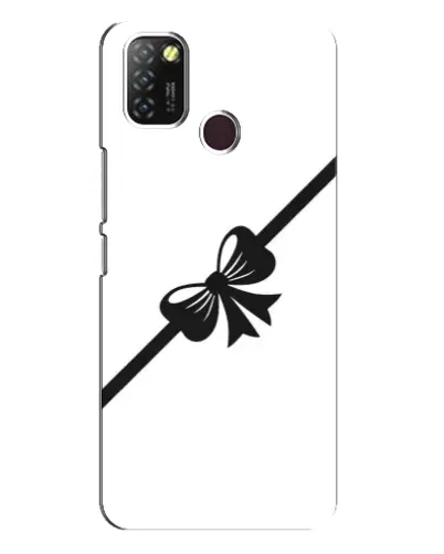 Чехол для Infinix Hot 10 Lite с картинкой «Диагональный бант»