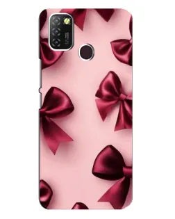 Чехол для Infinix Hot 10 Lite с картинкой «Бордовый атлас»