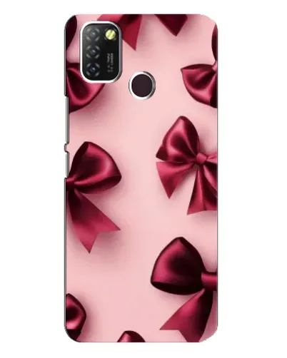Чехол для Infinix Hot 10 Lite с картинкой «Бордовый атлас»