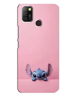 Чехол для Infinix Hot 10 Lite с картинкой «Stitch выглядывает»