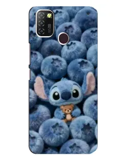 Чехол для Infinix Hot 10 Lite с картинкой «Стич и голубика»