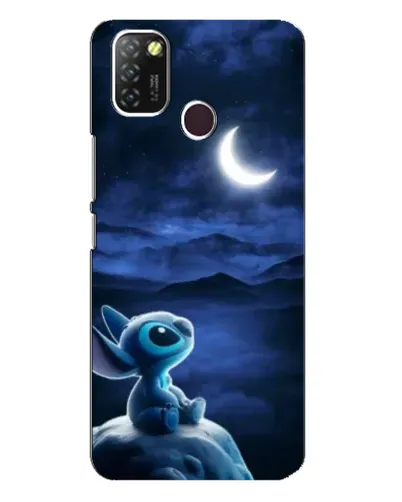 Чехол для Infinix Hot 10 Lite с картинкой «Лунная ночь Стича»