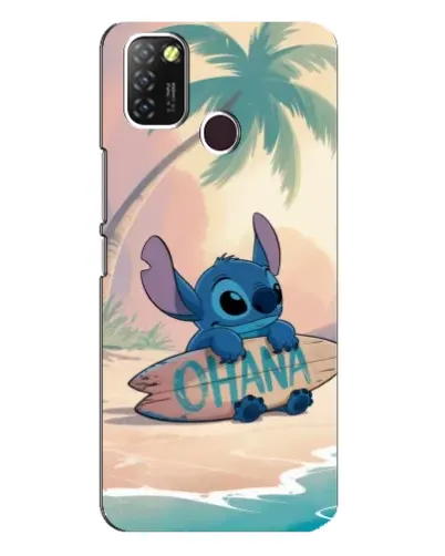 Чехол для Infinix Hot 10 Lite с картинкой «Стич на серфе»