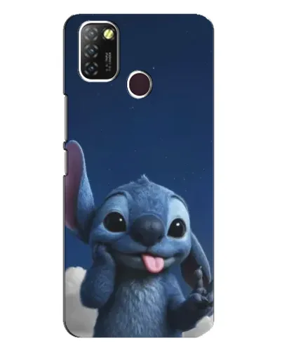 Чехол для Infinix Hot 10 Lite с картинкой «Стич в облаках»