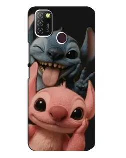 Чехол для Infinix Hot 10 Lite с картинкой «Стич и Ангел»