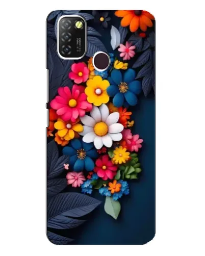 Чехол для Infinix Hot 10 Lite с картинкой «Цветочная феерия»