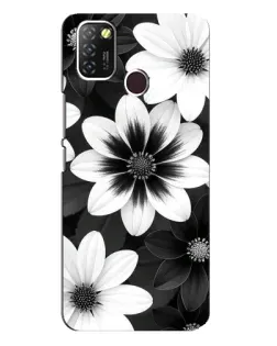 Чохол для Infinix Hot 10 Lite з картинкою «Монохромні айстри» Чохол для Infinix Hot 10 Lite з картинкою «Монохромні айстри»