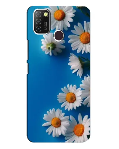 Чехол для Infinix Hot 10 Lite с картинкой «Белоснежные маргаритки»