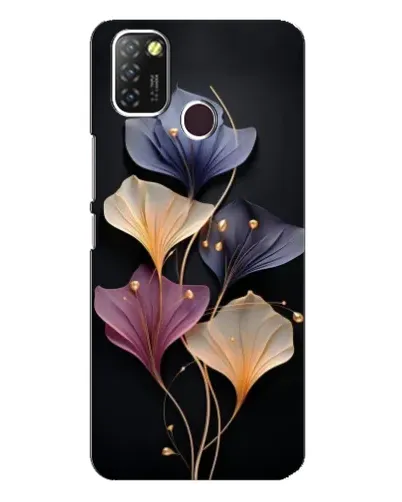 Чехол для Infinix Hot 10 Lite с картинкой «Лиловые цветы грации»