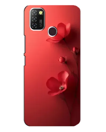 Чехол для Infinix Hot 10 Lite с картинкой «Маковые соцветия»