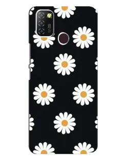 Чохол для Infinix Hot 10 Lite з картинкою «Ромашки на чорному» Чохол для Infinix Hot 10 Lite з картинкою «Ромашки на чорному»
