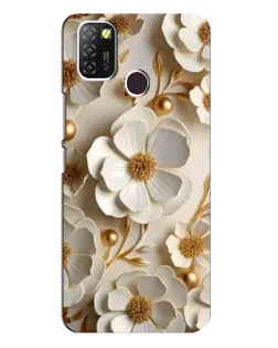 Чохол для Infinix Hot 10 Lite з картинкою «Білі паперові квіти» Чохол для Infinix Hot 10 Lite з картинкою «Білі паперові квіти»