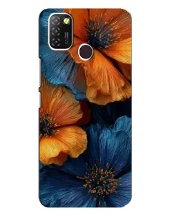Чохол для Infinix Hot 10 Lite з картинкою «Яскрава синьо-помаранчева флора» Чохол для Infinix Hot 10 Lite з картинкою «Яскрава синьо-помаранчева флора»
