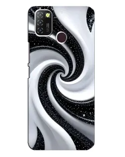 Чохол для Infinix Hot 10 Lite з картинкою «Чорно-біла спіраль» Чохол для Infinix Hot 10 Lite з картинкою «Чорно-біла спіраль»
