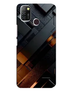 Чохол для Infinix Hot 10 Lite з картинкою «Чорні геометричні блоки» Чохол для Infinix Hot 10 Lite з картинкою «Чорні геометричні блоки»