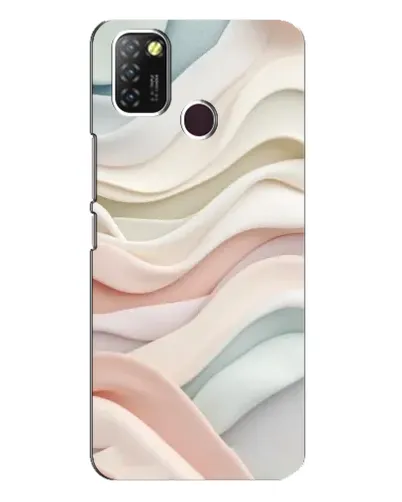 Чохол для Infinix Hot 10 Lite з картинкою «Пастельні ніжні хвилі»