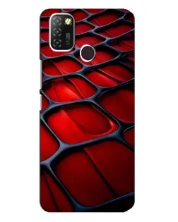 Чохол для Infinix Hot 10 Lite з картинкою «Червона глянцева сітка» Чохол для Infinix Hot 10 Lite з картинкою «Червона глянцева сітка»