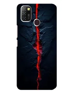 Чохол для Infinix Hot 10 Lite з картинкою «Червона лавова тріщина» Чохол для Infinix Hot 10 Lite з картинкою «Червона лавова тріщина»