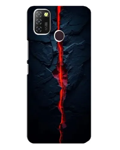 Чохол для Infinix Hot 10 Lite з картинкою «Червона лавова тріщина»