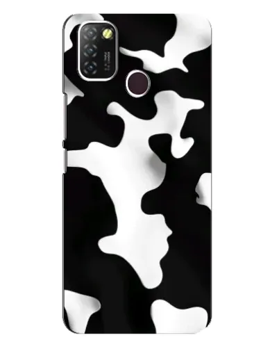 Чохол для Infinix Hot 10 Lite з картинкою «Чорно-біла пляма»