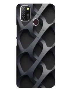 Чохол для Infinix Hot 10 Lite з картинкою «Об'ємне сіре плетіння» Чохол для Infinix Hot 10 Lite з картинкою «Об'ємне сіре плетіння»