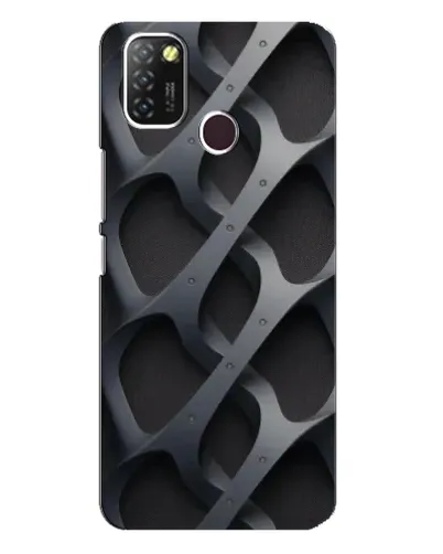 Чохол для Infinix Hot 10 Lite з картинкою «Об'ємне сіре плетіння»