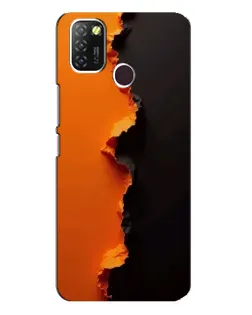 Чохол для Infinix Hot 10 Lite з картинкою «Помаранчевий розлом» Чохол для Infinix Hot 10 Lite з картинкою «Помаранчевий розлом»