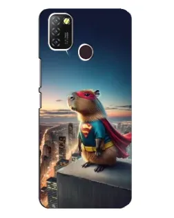 Чехол для Infinix Hot 10 Lite с картинкой «Капи-мен супергерой» Чехол для Infinix Hot 10 Lite с картинкой «Капи-мен супергерой»