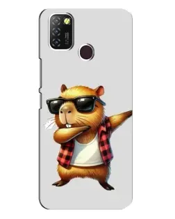 Чехол для Infinix Hot 10 Lite с картинкой «Капибара рэпер даб» Чехол для Infinix Hot 10 Lite с картинкой «Капибара рэпер даб»