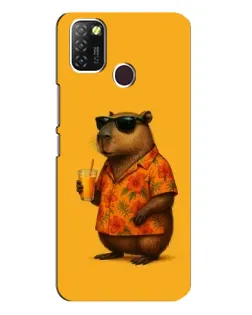 Чехол для Infinix Hot 10 Lite с картинкой «Капибара на отдыхе» Чехол для Infinix Hot 10 Lite с картинкой «Капибара на отдыхе»