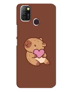 Чехол для Infinix Hot 10 Lite с картинкой «Капибара с сердцем» Чехол для Infinix Hot 10 Lite с картинкой «Капибара с сердцем»