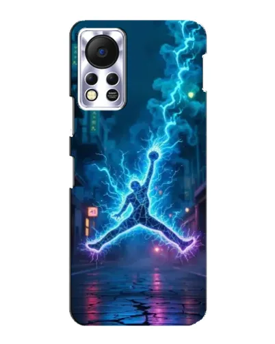 Чехол для Infinix Hot 11s с картинкой «Jordan Gold Jumpman»