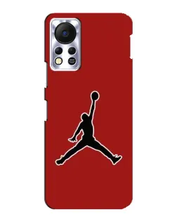 Чехол для Infinix Hot 11s с картинкой «Jordan Red Back»