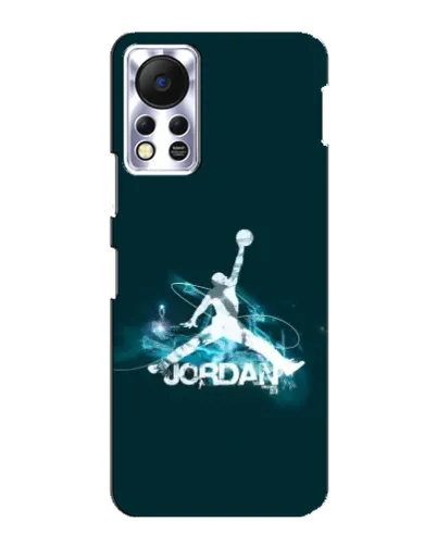Чехол для Infinix Hot 11s с картинкой «Jordan Blue Fire»