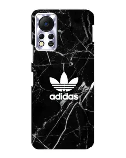 Чехол для Infinix Hot 11s с картинкой «Белый мрамор Adidas»