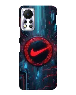Чехол для Infinix Hot 11s с картинкой «Техногенный стиль Nike»