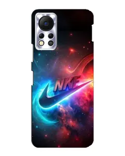 Чехол для Infinix Hot 11s с картинкой «Огненный логотип Nike»