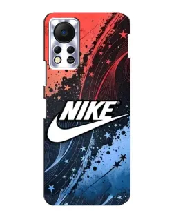 Чехол для Infinix Hot 11s с картинкой «Градиентный принт Найк»