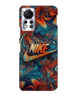 Чехол для Infinix Hot 11s с картинкой «Nike в абстракции»