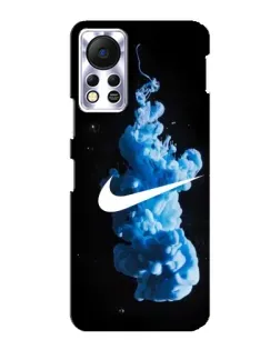 Чехол для Infinix Hot 11s с картинкой «Nike и синий дым»