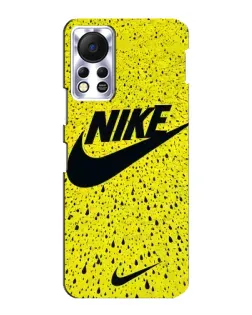 Чехол для Infinix Hot 11s с картинкой «Желтый текстурный Nike»