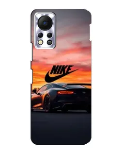 Чехол для Infinix Hot 11s с картинкой «Nike и суперкар»
