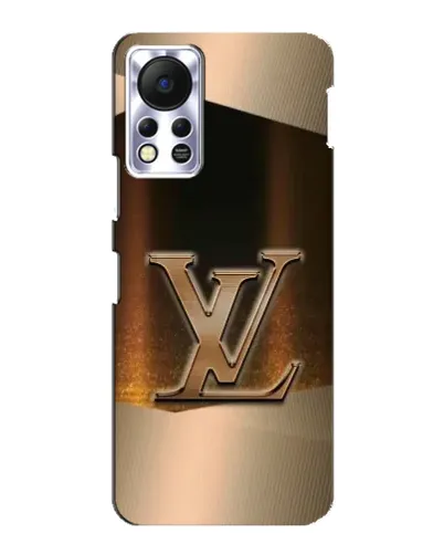 Чехол для Infinix Hot 11s с картинкой «LV — золотое сияние»
