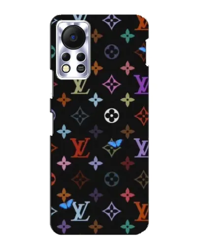 Чехол для Infinix Hot 11s с картинкой «Цветная монограмма LV»