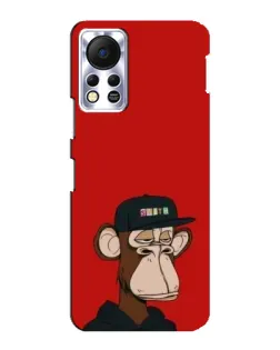 Чохол для Infinix Hot 11s з картинкою «Bored Ape — червоний фон» Чохол для Infinix Hot 11s з картинкою «Bored Ape — червоний фон»