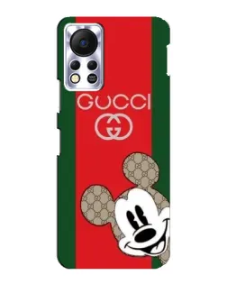 Чехол для Infinix Hot 11s с картинкой «Gucci — полосы и Микки» Чехол для Infinix Hot 11s с картинкой «Gucci — полосы и Микки»