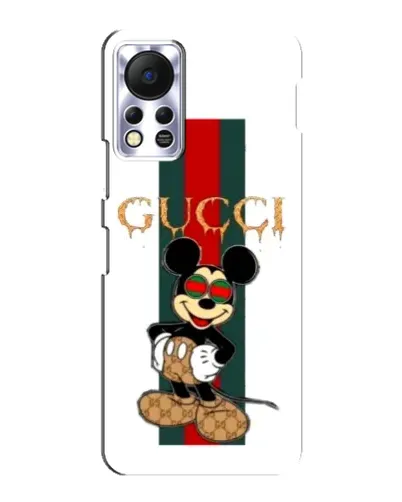 Чехол для Infinix Hot 11s с картинкой «Микки Маус Gucci — полосы» Чехол для Infinix Hot 11s с картинкой «Микки Маус Gucci — полосы»